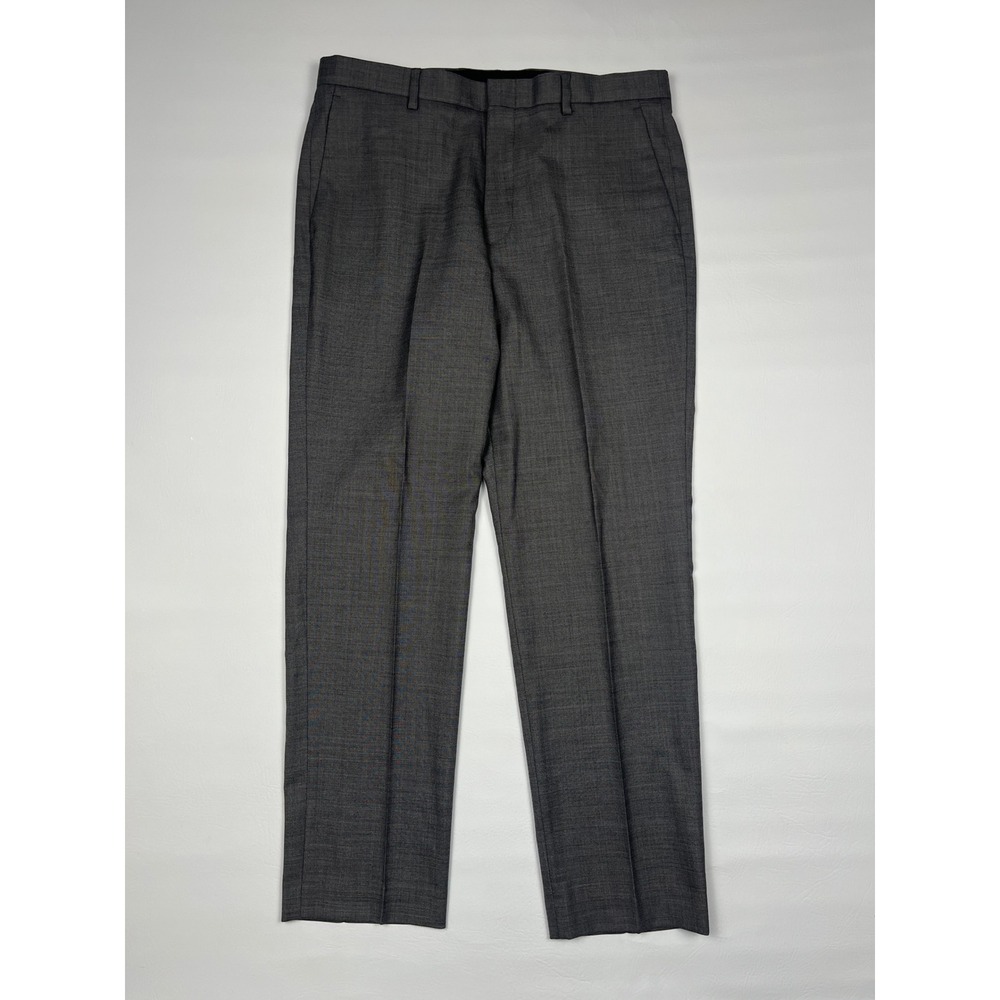 J.Crew Ludlow Dress Pants Mens 33x30 Grey Classic Stretch Wool Blend Trousers